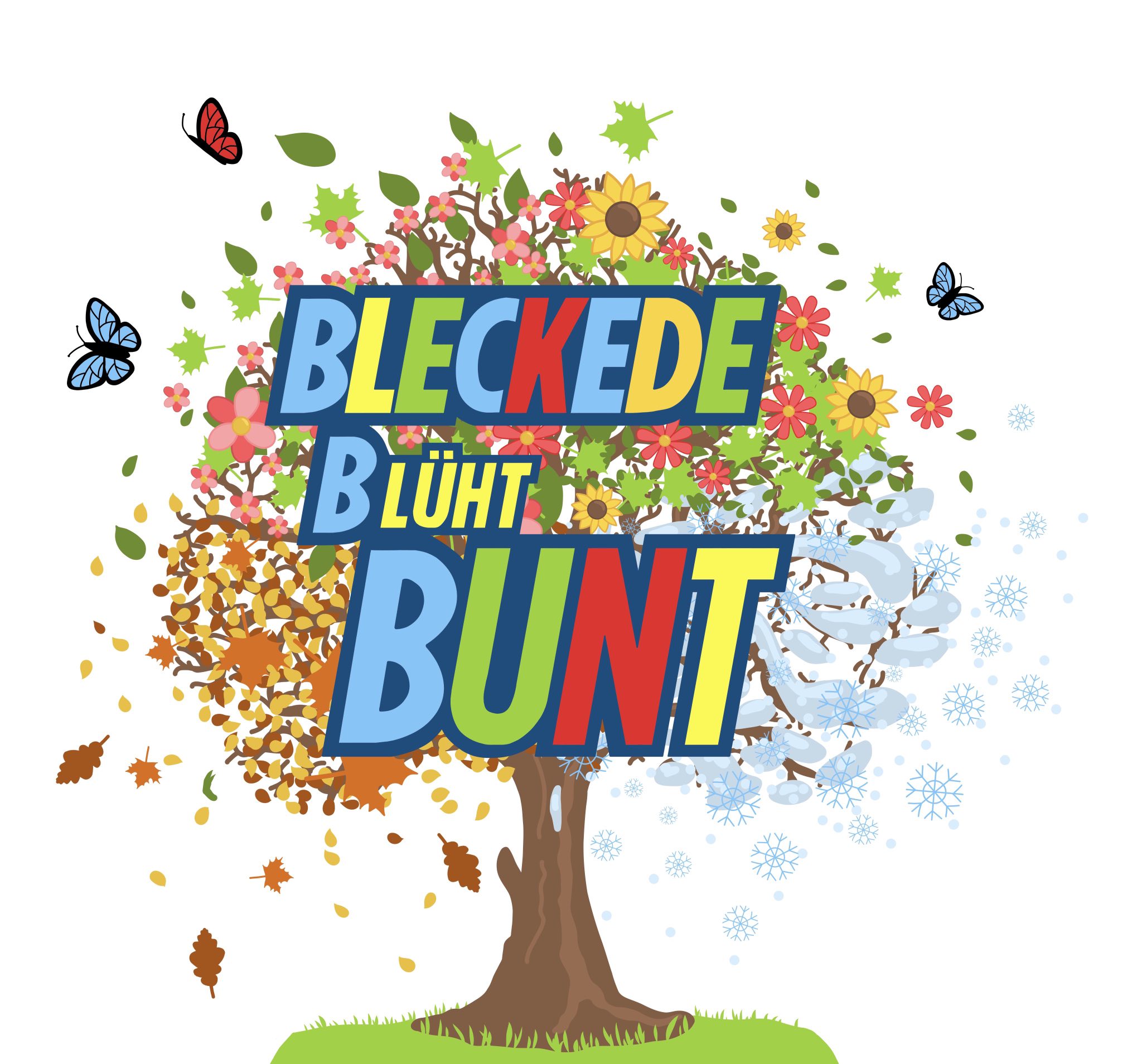 Logo Bleckede blüht bunt
